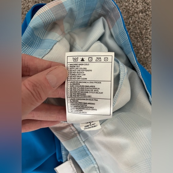 NIKE GOLF Blue Golf Skort Plaid Short golf skirt size 6 - Picture 11 of 13